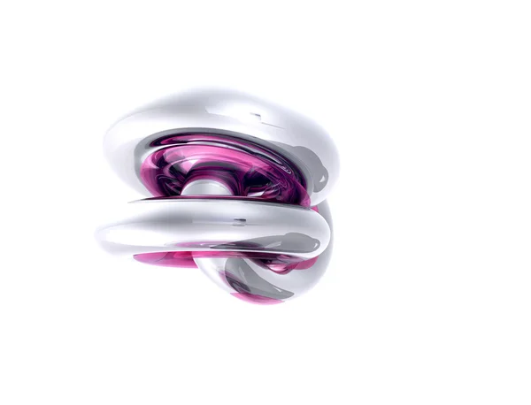 Silver and purple spiral abstract — Stock Photo, Image