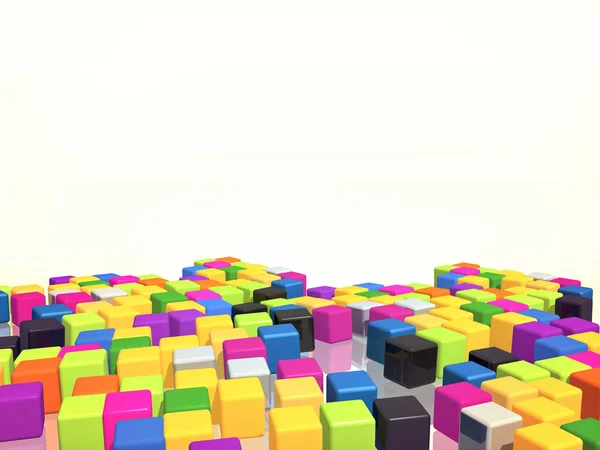 Fundo de cubos coloridos — Fotografia de Stock