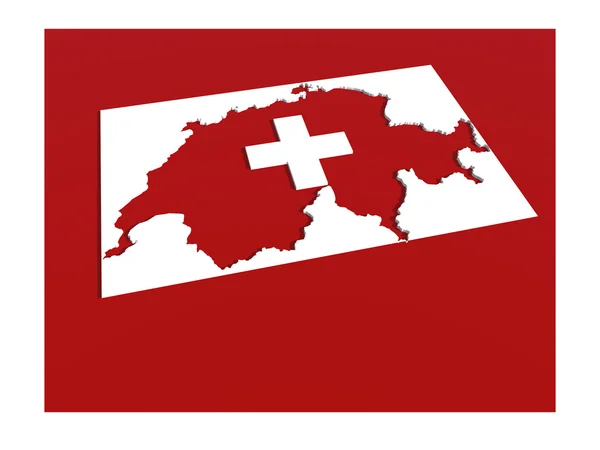 Швейцарія карти — стокове фото