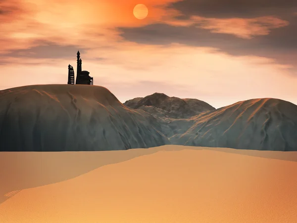 Песчаные холмы — стоковое фото