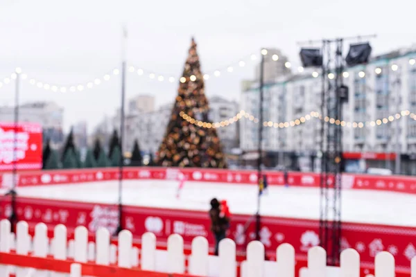 大广场圣诞假期展示会的美丽风景 — 图库照片