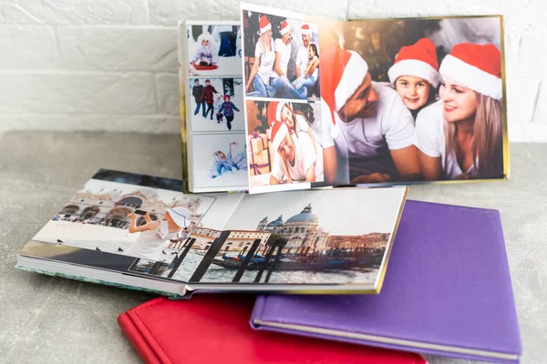 Bőr photobook fehér karácsony — Stock Fotó