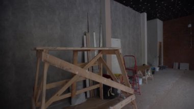 İnşaat alanı veya bina evinin arkaplan resmi, kopyalama alanı