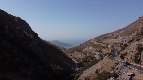 Wspaniały górski krajobraz. Grecja, Kreta — Wideo stockowe