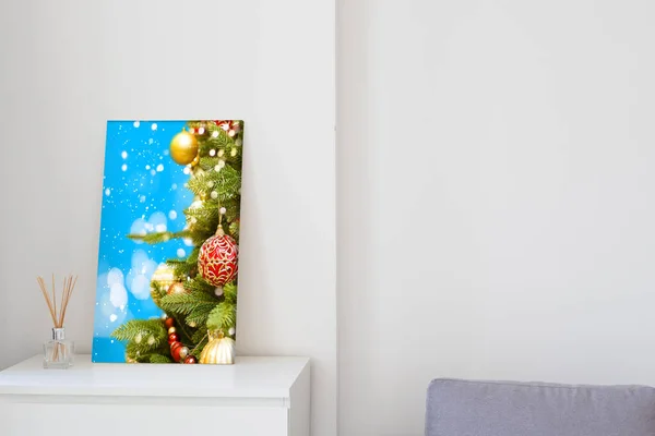 Foto-Leinwand mit einem Bild von Weihnachten — Stockfoto