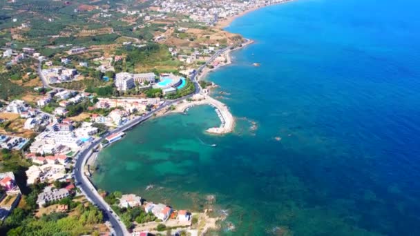 Plaża z morzem w południowej Krecie, Grecja — Wideo stockowe