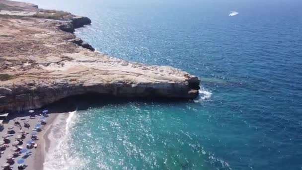 Vakantie op Egeïsche zee van Kreta, Griekenland — Stockvideo