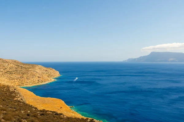 希腊-克里特岛 balos 湾的美丽的海滩 — 图库照片