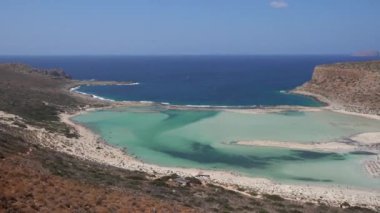 Yunanistan, Gramvousa Girit, Balos Körfezi 'nin inanılmaz manzarası