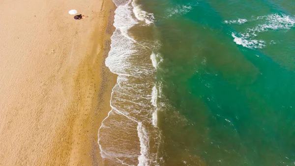 Ola de playa tropical estilo retro — Foto de Stock