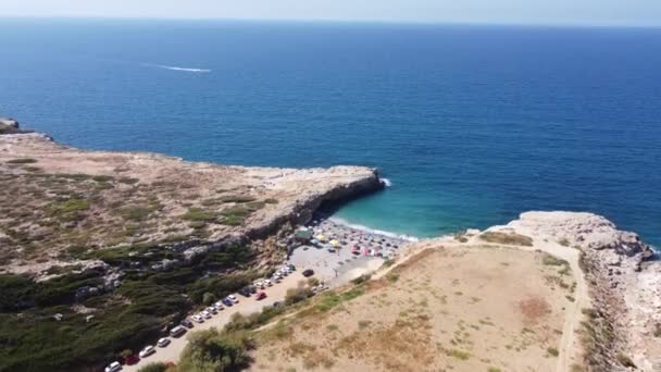 Semester på Egeiska havet på Kreta, Grekland — Stockvideo