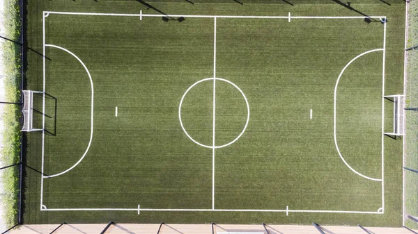 Aerial view of a football court — Stock Photo, Image