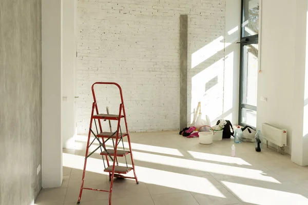 Huis in aanbouw. reparatiekamer — Stockfoto