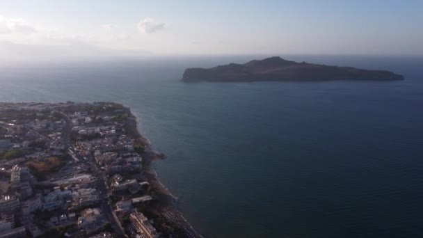 그리스 크레타섬의 놀라운 공중 경관. — 비디오