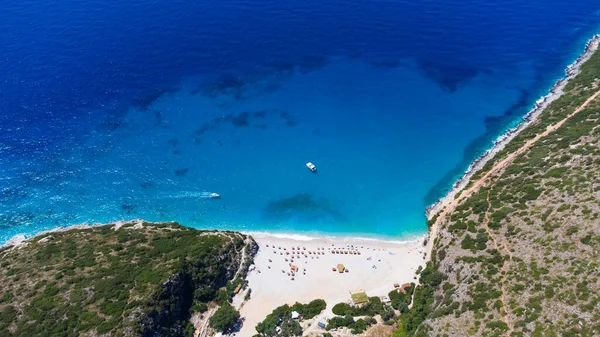 Gjipe Beach, знаменитый пляж в Албании — стоковое фото