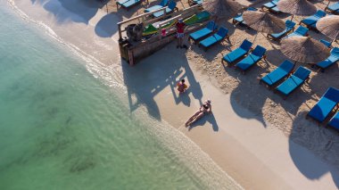 İHA 'dan Arnavutluk' un Ksamil kentine hava görüntüsü