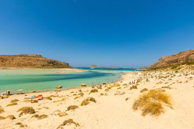 Yunanistan, Gramvousa Girit, Balos Körfezi 'nin inanılmaz manzarası