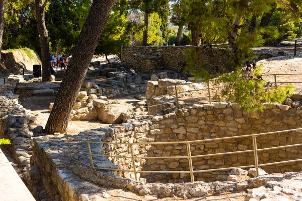 Knossos paleis van de Minoïsche beschaving en cultuur van Heraklion zonder mensen, Kreta, Griekenland — Stockfoto