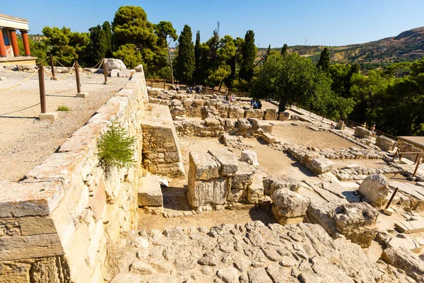 Knossos Kreta, bovenaanzicht, Griekenland — Stockfoto