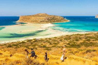 Ballos, Girit, Yunanistan 'daki Mavi Göl