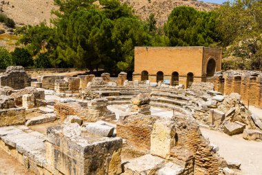 Heraklion ilinin güneyindeki Gortyna ya da Gortys antik kenti..