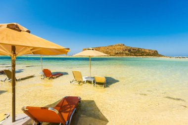 güzel plajları, Yunanistan - Girit balos Körfezi