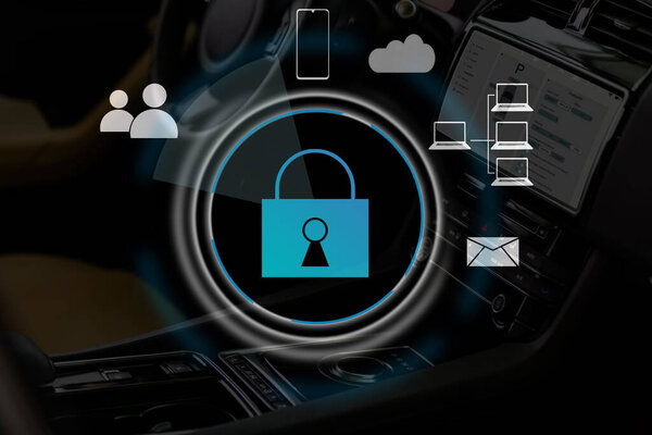 Пользователь, использующий ноутбук с технологией кибербезопасности и концепции конфиденциальности. защита и безопасность данных для глобальной сетевой безопасности