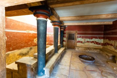 Knossos Girit, üst manzara, Yunanistan