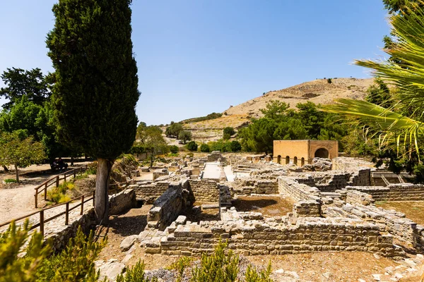 Руины храма Аполлона в Гортисе, Крит — стоковое фото