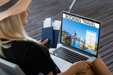 Online konsept rezervasyon, seyahat planlaması
