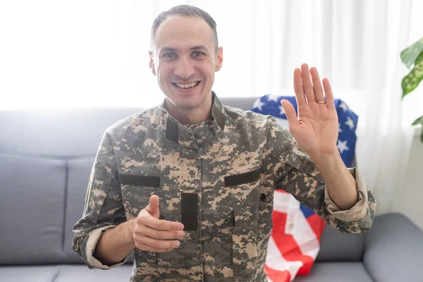 Żołnierz weteran osoba wojskowa headshot zestaw portretów — Zdjęcie stockowe