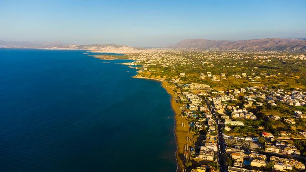 Удивительный вид с воздуха на остров Крит, Греция. — стоковое фото