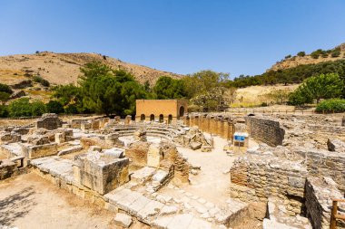 praetorium gortyna Girit Adası Yunanistan, Antik Roma Dönemi kalıntıları.