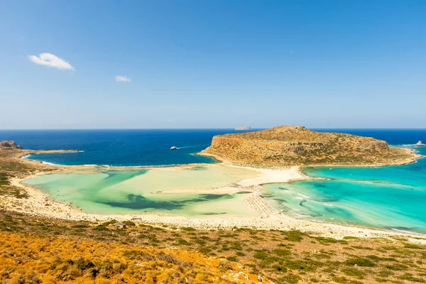 Krásné pláže Řecko - Kréta zátoce balos — Stock fotografie