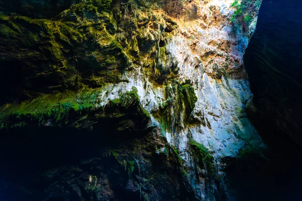 Ancient Minoan sacred Psychro cave where god Zeus was born. crete, Greece — Stock Photo, Image