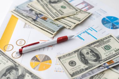 imrendirici grafik. Veri analizi ve yatırım karar verme işlemleri için dijital teknoloji kavramı.