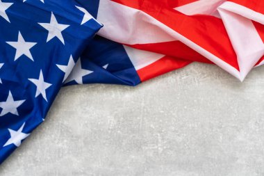 Koyu arkaplanda Amerikan bayrağına yakın çekim