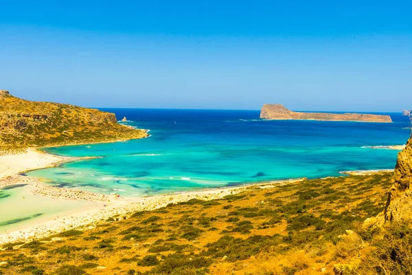 Krásné pláže Řecko - Kréta zátoce balos — Stock fotografie
