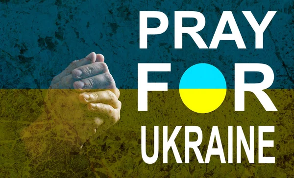 Концепция украинского кризиса в цветах флагов Украины — стоковое фото