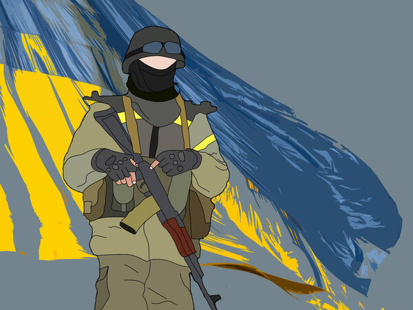 Вооружённые силы Украины. Украинский солдат. Украинский в армии. Флаг Украины в военной форме
