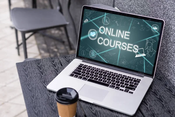 Corso Online Learning Educazione Online — Foto Stock