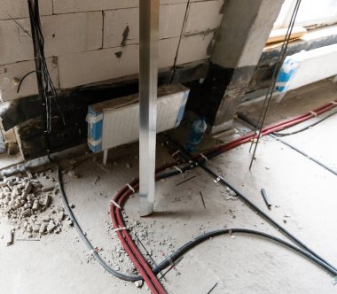iç inşaat alanı ve elektrik tesisatı