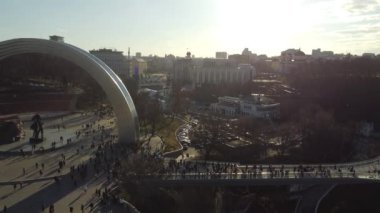Ukrayna ve Rus halkının Dostluk Anıtı. Kiev, Ukrayna