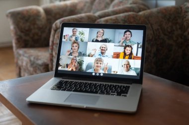 Çevrimiçi Video Konferansı Webinar Call. İş Toplantısı