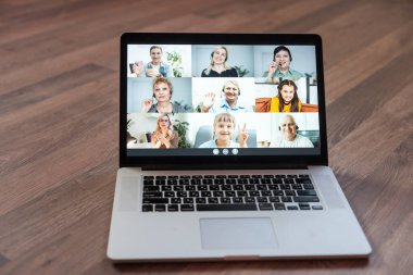 Çevrimiçi Video Konferansı Webinar Call. İş Toplantısı