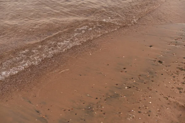 Písečná divoká pláž Rudého moře. — Stock fotografie