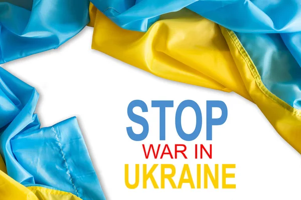 Arrêter la guerre en Ukraine illustration bannière. — Photo