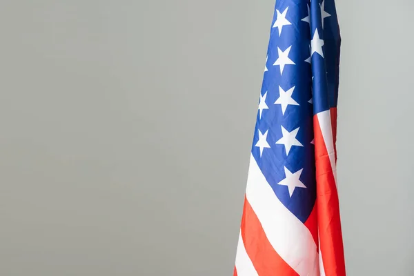 Cumhurbaşkanları Günü soyut dalgalı ABD renkleri yıldızlı arka plan. — Stok fotoğraf