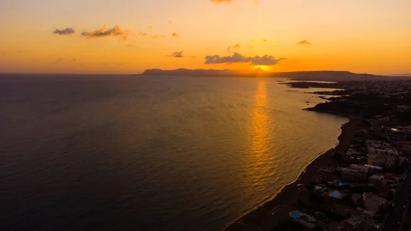 Vista aérea surpreendente da ilha em Creta, Grécia. — Fotografia de Stock