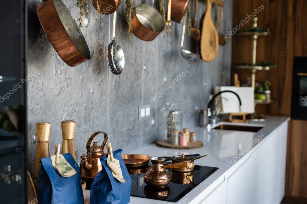 Utensilios Colgador De Sartenes Y Ollas Estante De Pared De Cocina